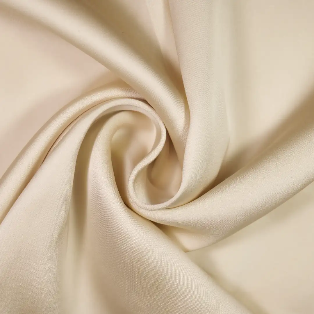 China Fabric for Shirt,Pants,Suit Trouser,Blouse,Crop Top Cotton Satin Natural Woven Fabric Viscose Rayon Bisque color buy from China wholesaler bulk order at wholesale price free worldwide shipping Alibaba