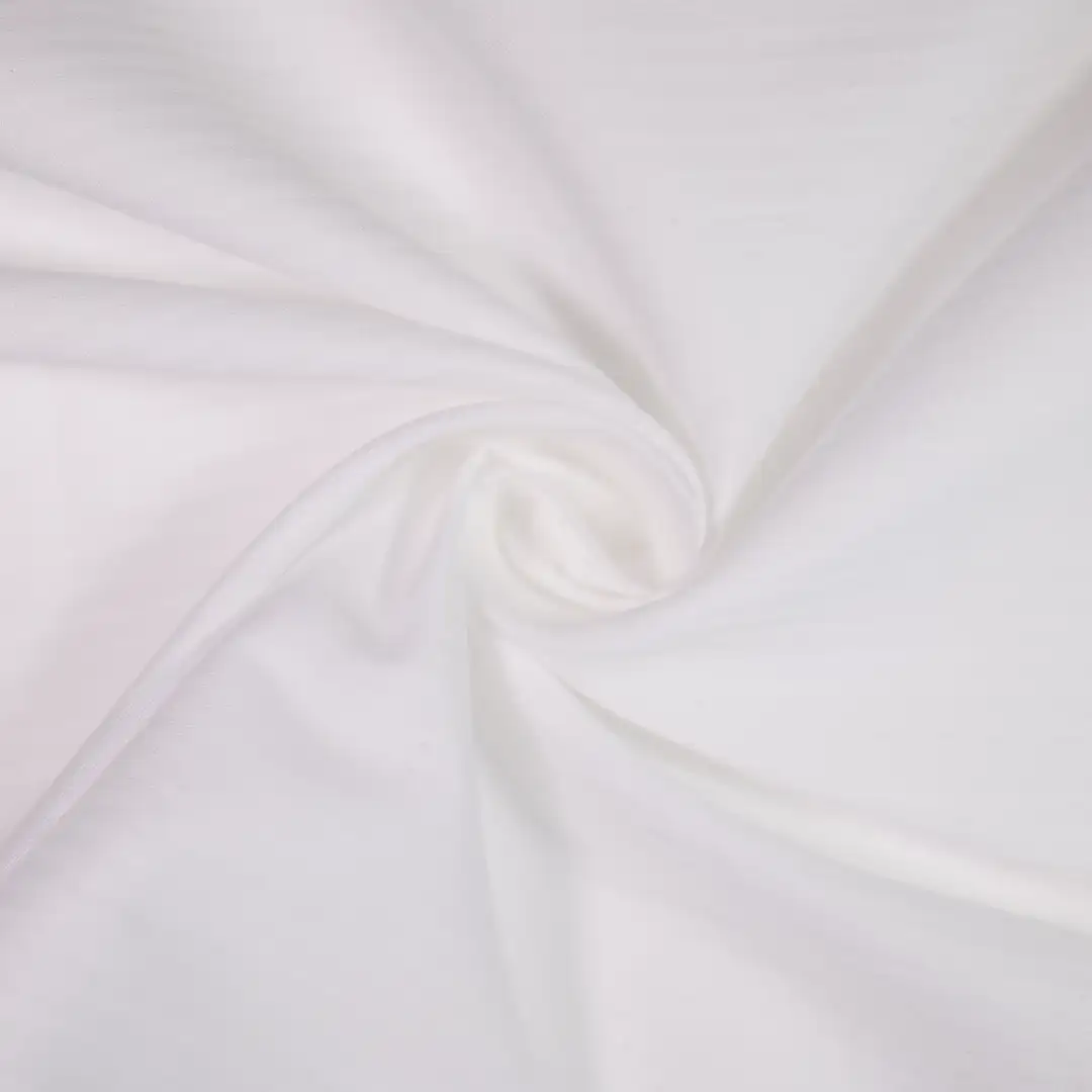 China Fabric for Interlining TC Poplin Woven Blended Fabric Polyester Cotton White color buy from China wholesaler bulk order at wholesale price free worldwide shipping Alibaba
