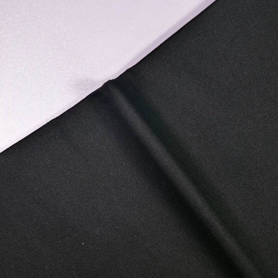 China Fabric for Jackets Cotton Twill Natural Woven Fabric Cotton Black color buy from China wholesaler bulk order at wholesale price free worldwide shipping Alibaba