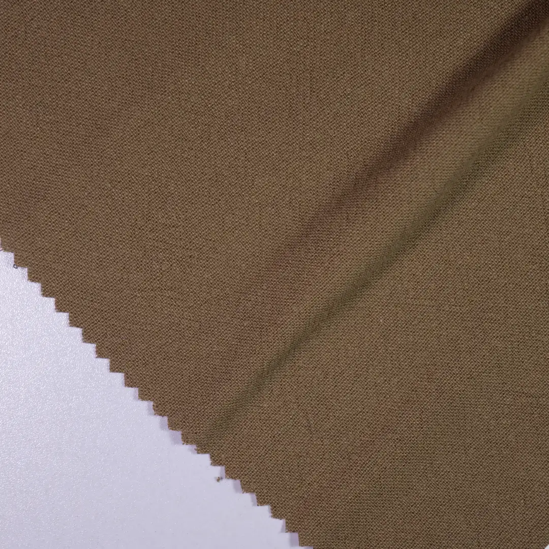 China Fabric for Blouse Linen/Rayon Plain Natural Woven Fabric Rayon Linen Cotton brown color buy from China wholesaler bulk order at wholesale price free worldwide shipping Alibaba