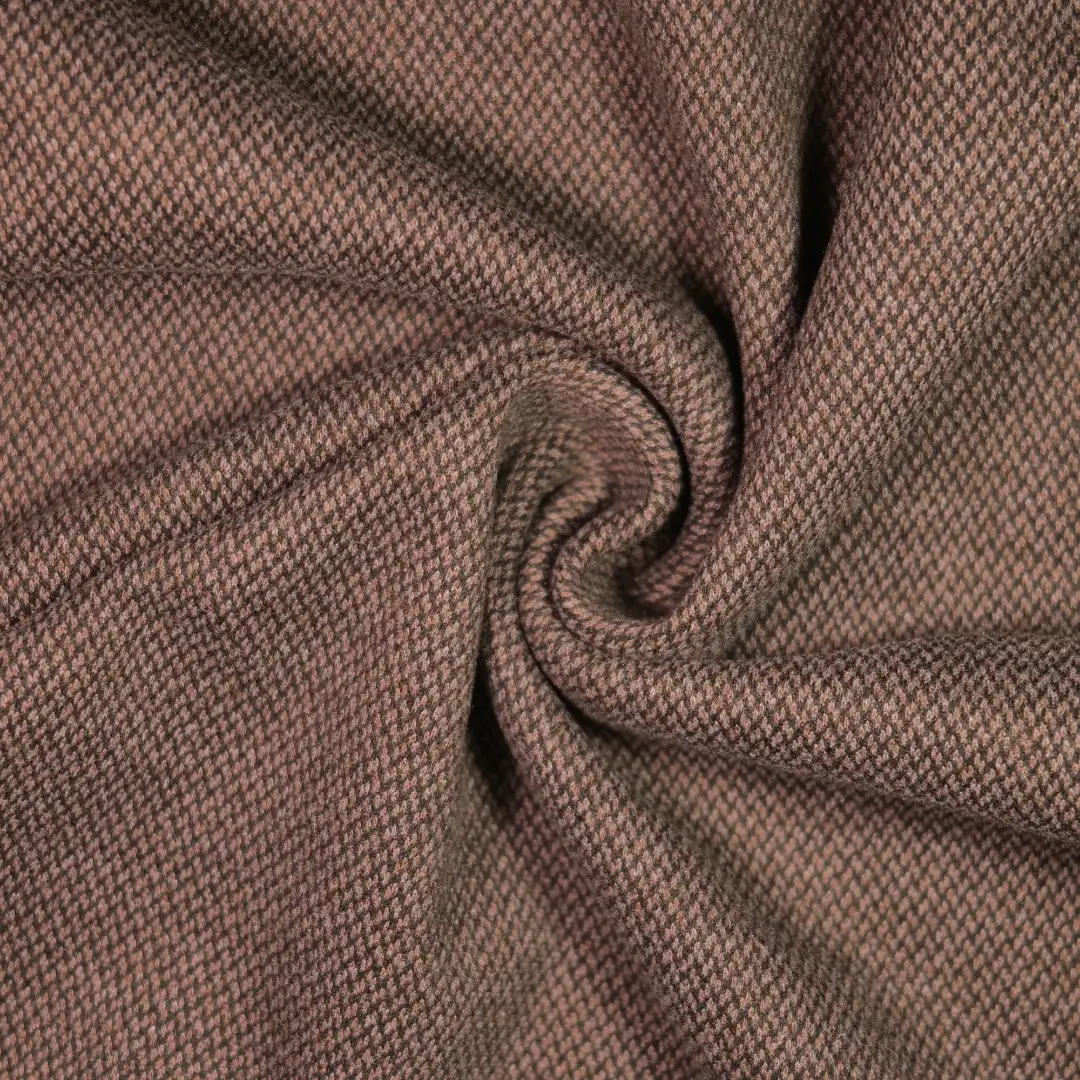 China Fabric for Suit Trouser,Jackets TC Yarn Dye Woven Blended Fabric Polyester Rayon Spandex Brown color buy from China wholesaler bulk order at wholesale price free worldwide shipping Alibaba
