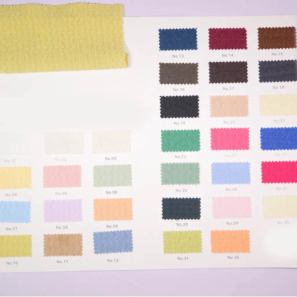 China Fabric for Pants,Crop Top,Crew Neck Pullover  Tricot Knit Fabric Polyester Spandex Bisque color buy from China wholesaler bulk order at wholesale price free worldwide shipping Alibaba