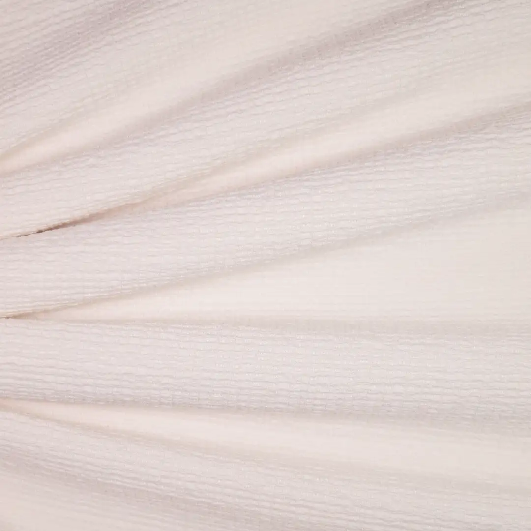 China Fabric for Pants,Crew Neck Pullover  Tricot Knit Fabric Polyester Spandex White color buy from China wholesaler bulk order at wholesale price free worldwide shipping Alibaba