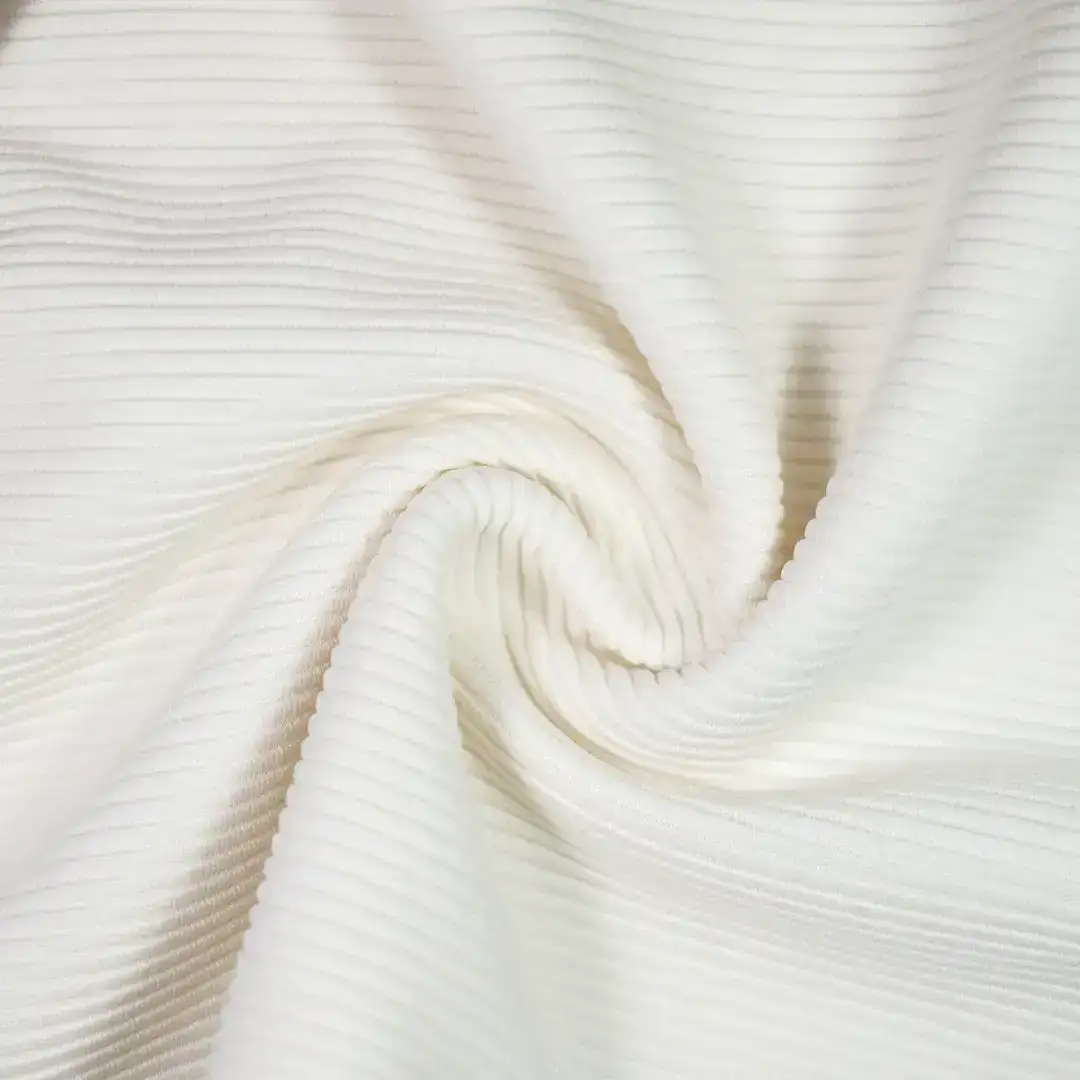China Fabric for Pants,Puffball Strappy Dress,Tank Wrap Midi Dress Jacquard Knit Fabric Polyester Spandex White color buy from China wholesaler bulk order at wholesale price free worldwide shipping Alibaba