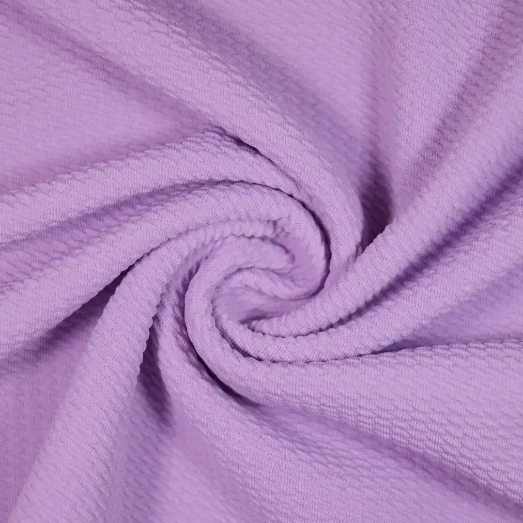 China Fabric for Pants,Skirt Jacquard Knit Fabric Polyester Spandex Purple color buy from China wholesaler bulk order at wholesale price free worldwide shipping Alibaba