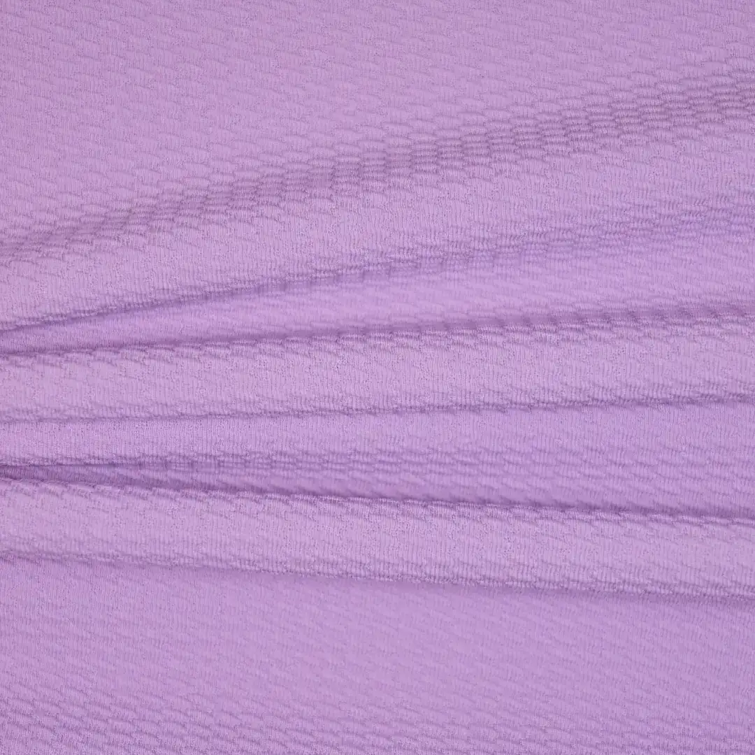 China Fabric for Pants,Skirt Jacquard Knit Fabric Polyester Spandex Purple color buy from China wholesaler bulk order at wholesale price free worldwide shipping Alibaba