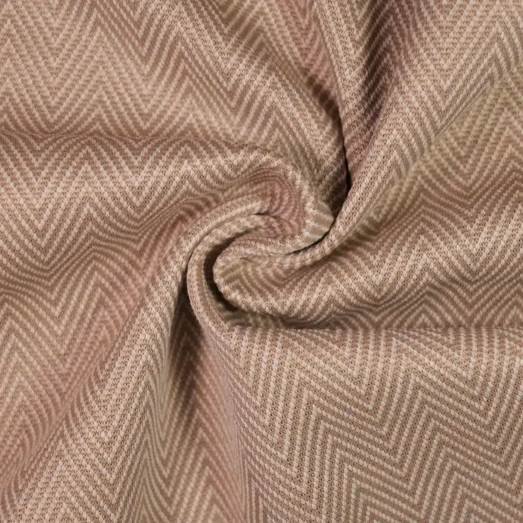 China Fabric for Suit Trouser,Blazer,Overcoat Yarn-dyed fabric Knit Fabric Polyester Rayon Wool Brown color buy from China wholesaler bulk order at wholesale price free worldwide shipping Alibaba
