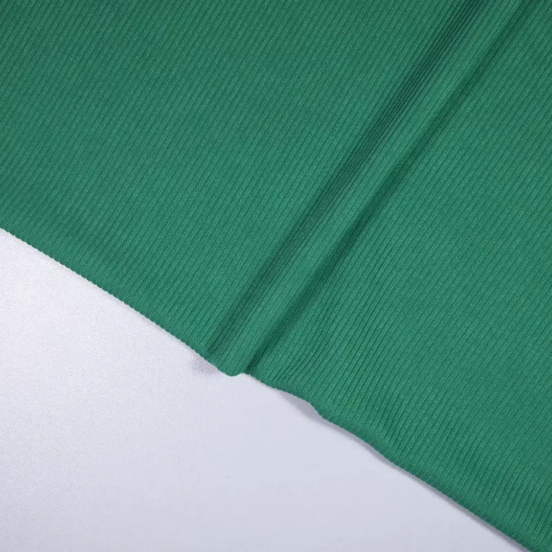 China Fabric for Pants,Ruffle Tight Dress (Sweater),Ruffle Shirt Dress,Strap Midi Dress Rib Knit Fabric Polyester Spandex Green color buy from China wholesaler bulk order at wholesale price free worldwide shipping Alibaba