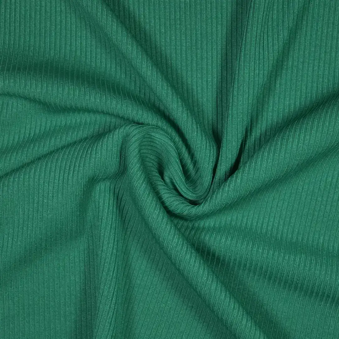 China Fabric for Pants,Ruffle Tight Dress (Sweater),Ruffle Shirt Dress,Strap Midi Dress Rib Knit Fabric Polyester Spandex Green color buy from China wholesaler bulk order at wholesale price free worldwide shipping Alibaba