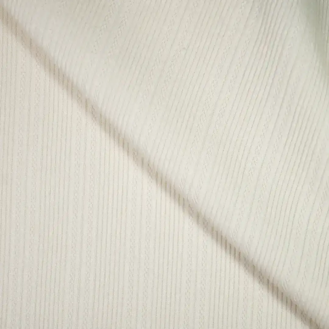 China Fabric for Pants,Hoodie,Over Shirt Jacquard Knit Fabric Polyester Spandex Beige color buy from China wholesaler bulk order at wholesale price free worldwide shipping Alibaba