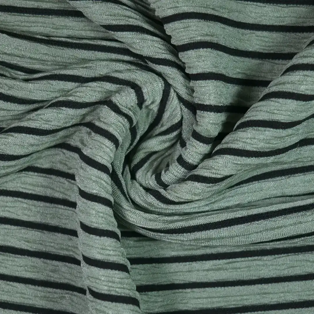 China Fabric for Shirt,Tank Top,Blouse,Crop Top Crepe Knit Fabric Polyester Spandex Green color buy from China wholesaler bulk order at wholesale price free worldwide shipping Alibaba