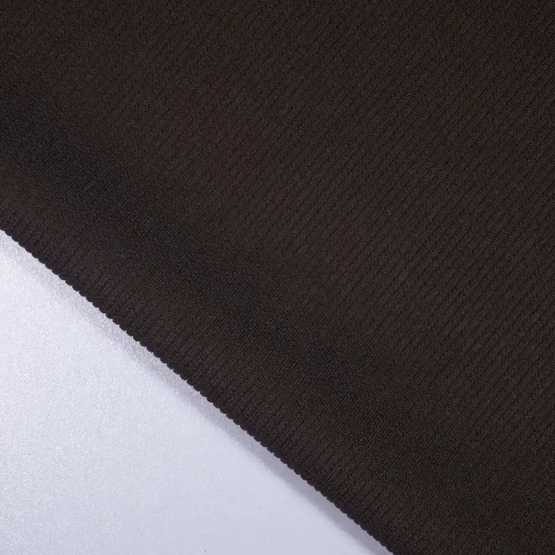 China Fabric for Hoodie,Trench Coat,Open Waistcoat,Double-Breasted Coat Jacquard Knit Fabric Polyester Spandex Brown color buy from China wholesaler bulk order at wholesale price free worldwide shipping Alibaba