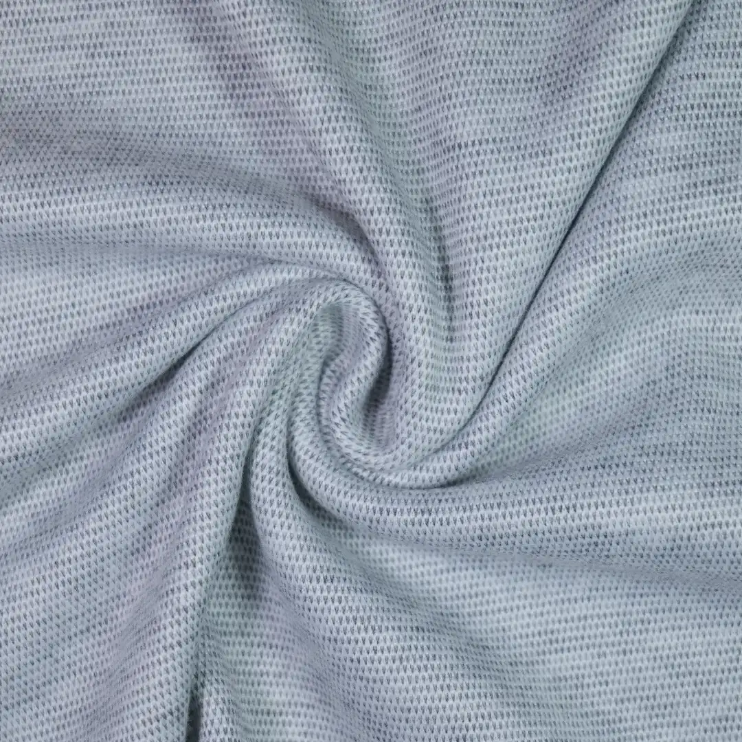 China Fabric for Pants,Ruffle Tight Dress (Sweater),Puff Sleeve Ruched Dress,Puffball Strappy Dress Double-side fleece Knit Fabric Polyester Rayon Spandex light blue color buy from China wholesaler bulk order at wholesale price free worldwide shipping Alibaba