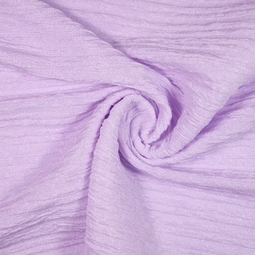 China Fabric for Shirt,Pants,Crop Top Crepe Knit Fabric Polyester Spandex light purple color buy from China wholesaler bulk order at wholesale price free worldwide shipping Alibaba