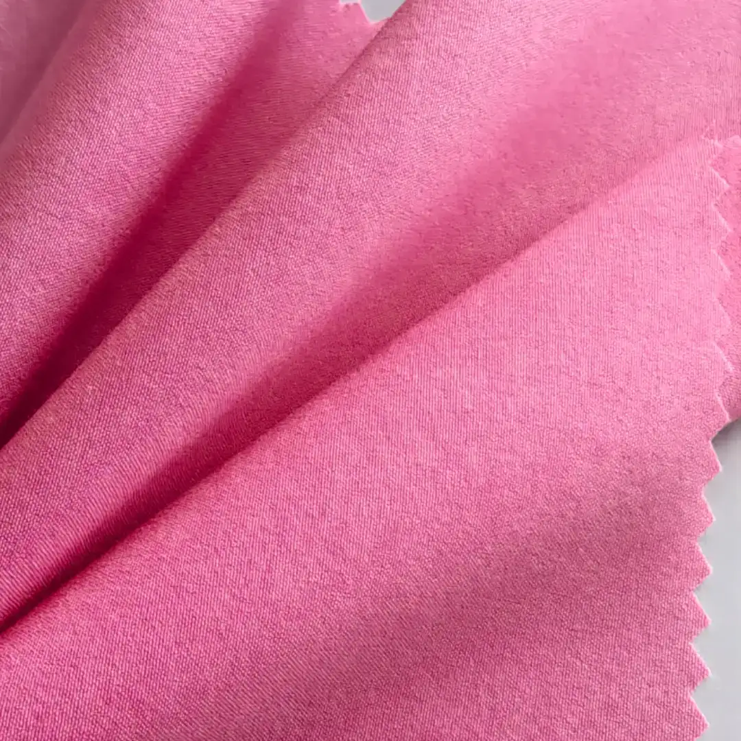 China Fabric for Pants,Jackets,Shorts,Jogger,Trench Coat,Down Jacket,Padded Jacket Four-way Stretch (Bi-Stretch) Synthetic Woven Fabric Polyester Elastane PINK color buy from China wholesaler bulk order at wholesale price free worldwide shipping Alibaba