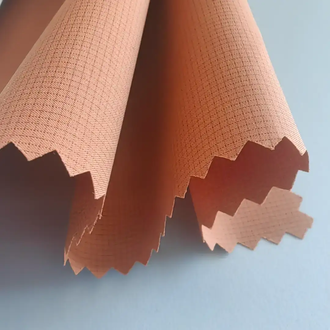 China Fabric for Pants,Jackets,Trench Coat,Down Jacket,Padded Jacket Polyester Pongee Synthetic Woven Fabric Polyester BROWN color buy from China wholesaler bulk order at wholesale price free worldwide shipping Alibaba