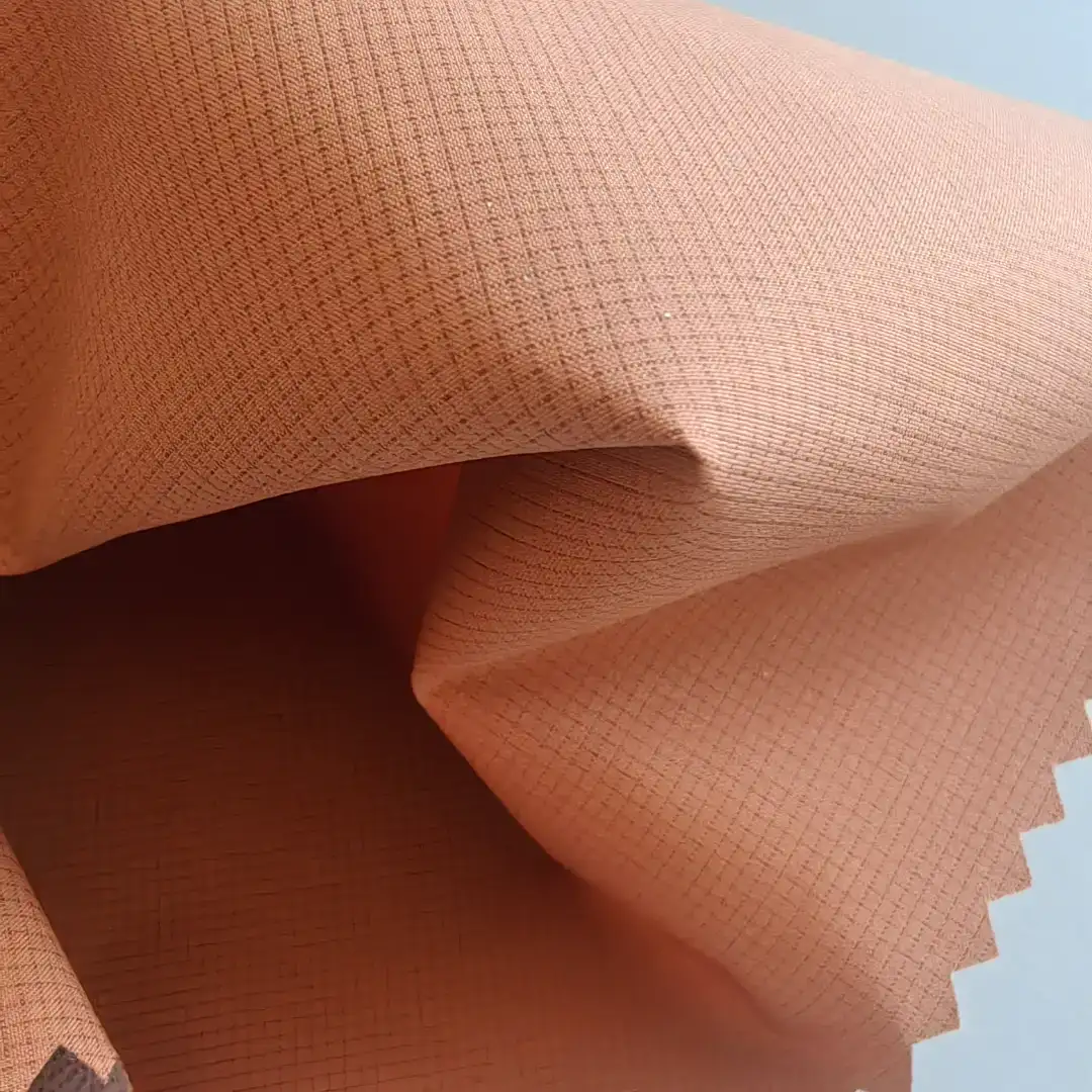 China Fabric for Pants,Jackets,Trench Coat,Down Jacket,Padded Jacket Polyester Pongee Synthetic Woven Fabric Polyester BROWN color buy from China wholesaler bulk order at wholesale price free worldwide shipping Alibaba