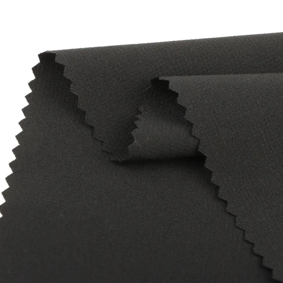 China Fabric for Shirt,Jackets Four Stretch Polyester Woven Fabric Synthetic Woven Fabric Polyester Elastane navy color buy from China wholesaler bulk order at wholesale price free worldwide shipping Alibaba