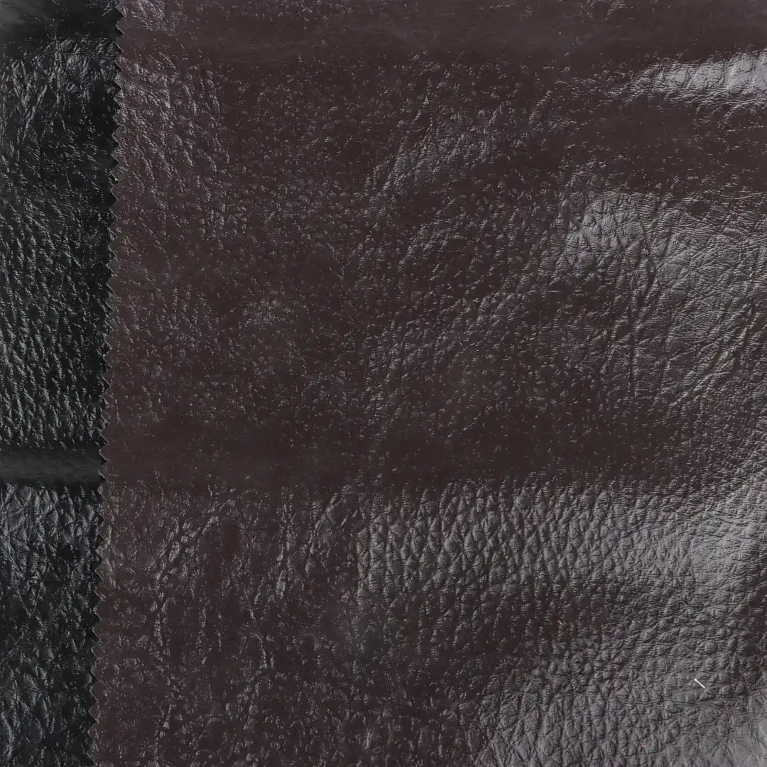 China Fabric for Jackets,Leggings,Overcoat PU Woven Blended Fabric Polyester Brown and black color buy from China wholesaler bulk order at wholesale price free worldwide shipping Alibaba