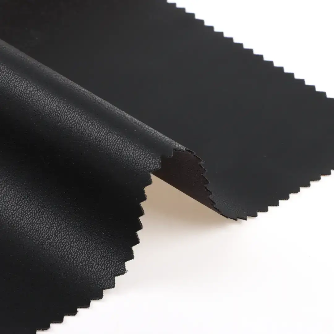 China Fabric for Jackets,Trench Coat,Overcoat,Waist coat PU Woven Blended Fabric Polyester BLACK color buy from China wholesaler bulk order at wholesale price free worldwide shipping Alibaba