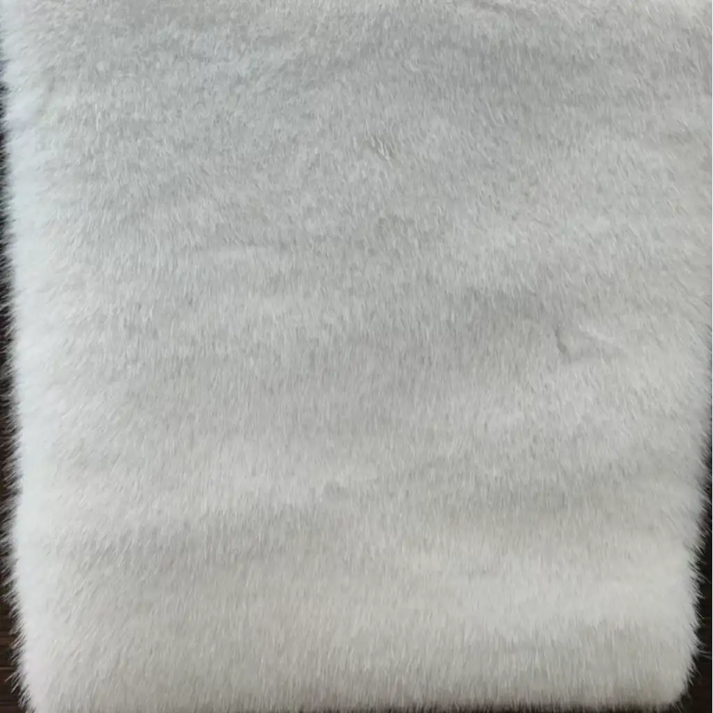 China Fabric for Overcoat Fake Fur Knit Fabric Polyester white color buy from China wholesaler bulk order at wholesale price free worldwide shipping Alibaba