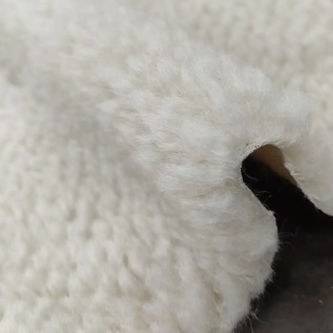 China Fabric for Jackets,Padded Jacket,Hoodie   Teddy Knit Fabric Polyester beige color buy from China wholesaler bulk order at wholesale price free worldwide shipping Alibaba