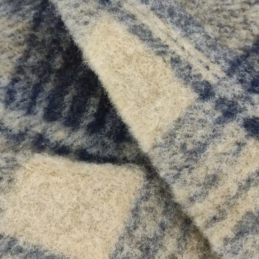 China Fabric for Jackets,Hoodie,Padded Jacket,Overcoat Knit Woolen Fabric Woolen Polyester Wool navy color buy from China wholesaler bulk order at wholesale price free worldwide shipping Alibaba