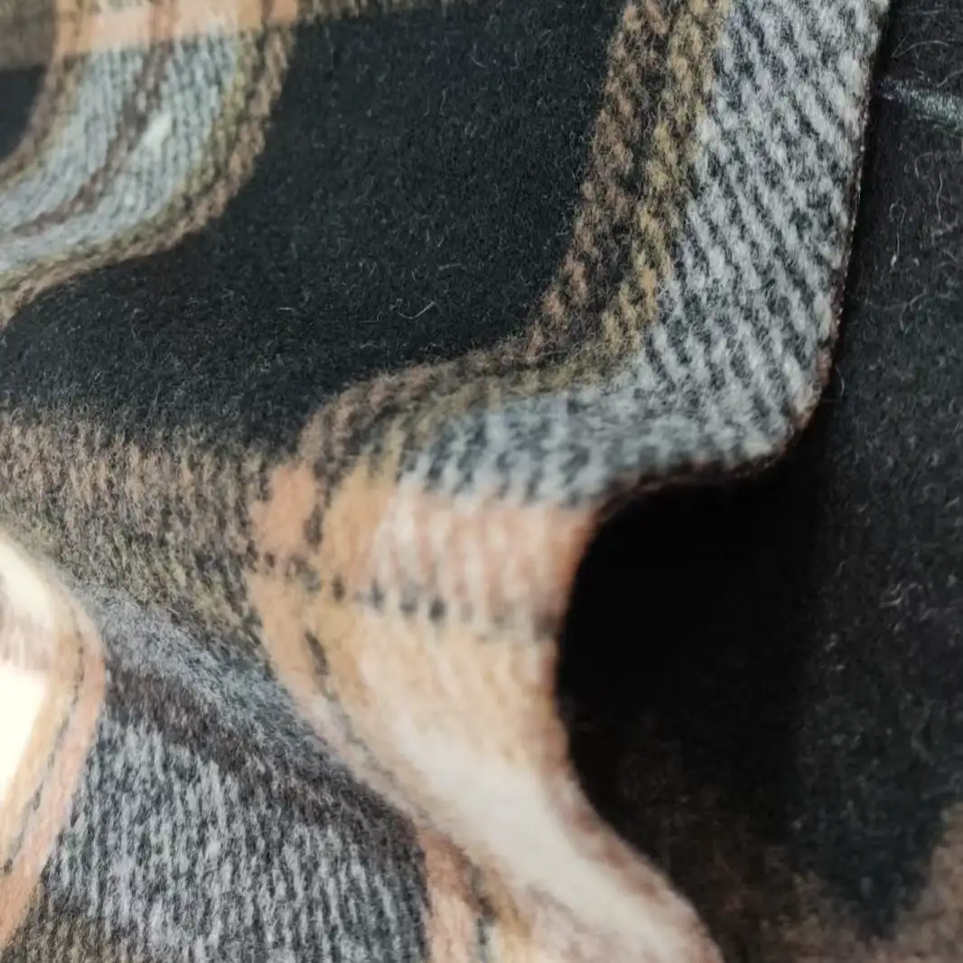 China Fabric for Jackets,Hoodie,Overcoat,Full-Zipper Cardigan ,Hoodie   Knit Woolen Fabric Woolen Polyester black color buy from China wholesaler bulk order at wholesale price free worldwide shipping Alibaba