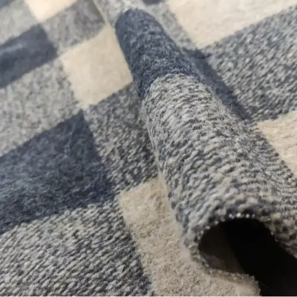 China Fabric for Jackets,Hoodie,Overcoat Knit Woolen Fabric Woolen Wool Polyester blue color buy from China wholesaler bulk order at wholesale price free worldwide shipping Alibaba