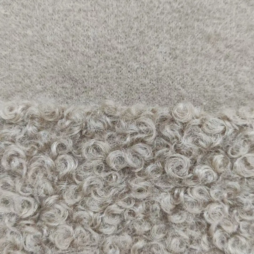 China Fabric for Jackets,Padded Jacket,Overcoat,Full-Zipper Cardigan  Knit Woolen Fabric Woolen Polyester brown color buy from China wholesaler bulk order at wholesale price free worldwide shipping Alibaba