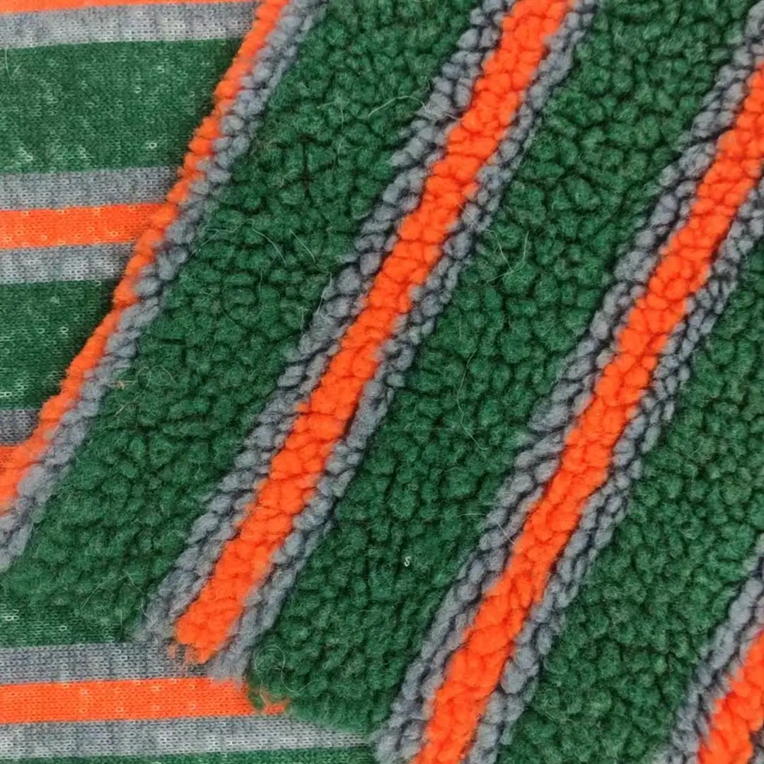 China Fabric for Jackets,Hoodie,Overcoat Sherpa Knit Fabric Polyester green color buy from China wholesaler bulk order at wholesale price free worldwide shipping Alibaba