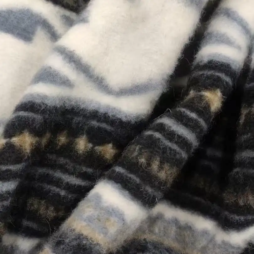 China Fabric for Jackets,Hoodie,Overcoat Knit Woolen Fabric Woolen Wool Polyester blue color buy from China wholesaler bulk order at wholesale price free worldwide shipping Alibaba