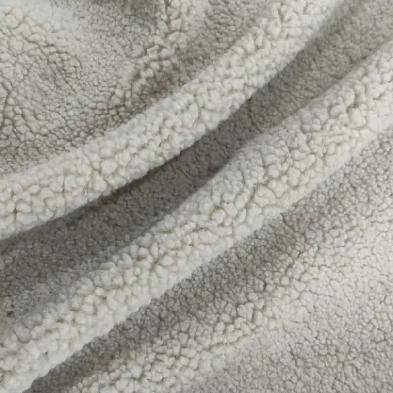 China Fabric for Jackets,Hoodie,Padded Jacket,Overcoat Teddy Knit Fabric Polyester beige color buy from China wholesaler bulk order at wholesale price free worldwide shipping Alibaba