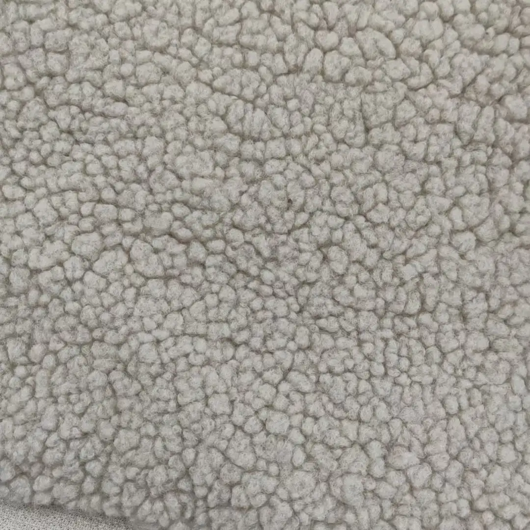 China Fabric for Jackets,Hoodie,Padded Jacket,Overcoat Teddy Knit Fabric Polyester beige color buy from China wholesaler bulk order at wholesale price free worldwide shipping Alibaba