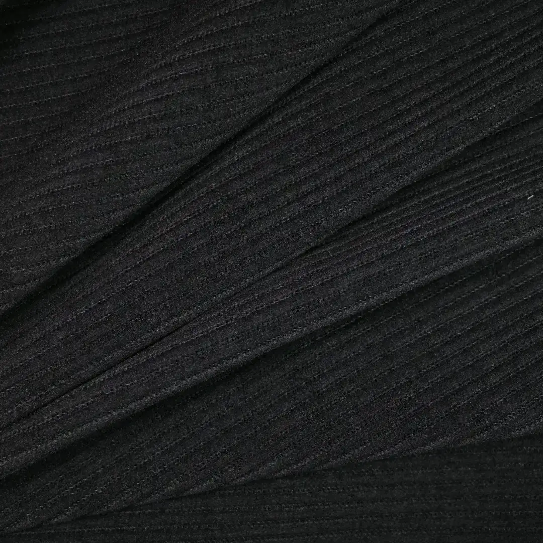 China Fabric for Pants,Blazer,Knitted Trousers  knitted Corduroy Knit Fabric Spandex Polyester black color buy from China wholesaler bulk order at wholesale price free worldwide shipping Alibaba