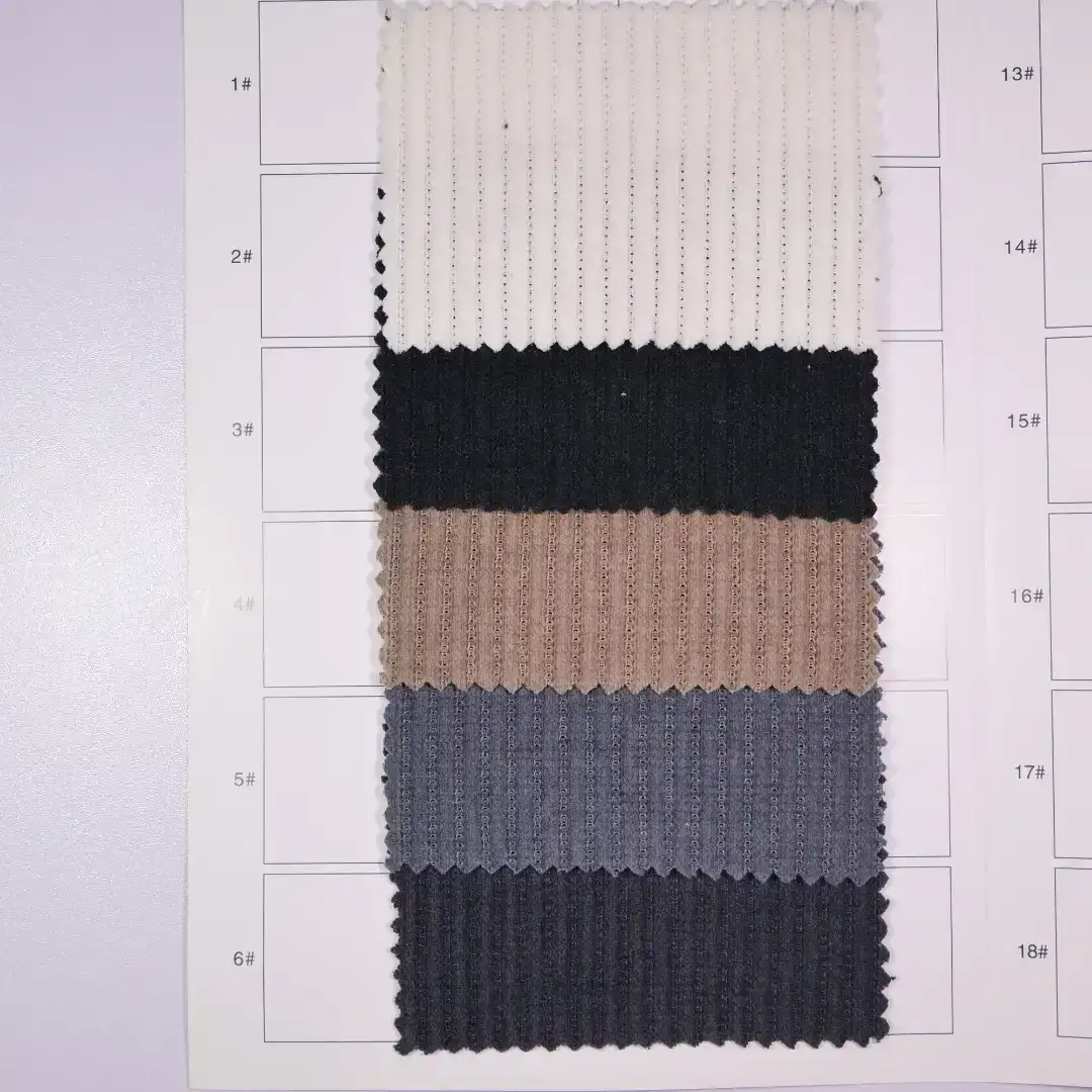 China Fabric for Pants,Blazer,Knitted Trousers  knitted Corduroy Knit Fabric Spandex Polyester black color buy from China wholesaler bulk order at wholesale price free worldwide shipping Alibaba