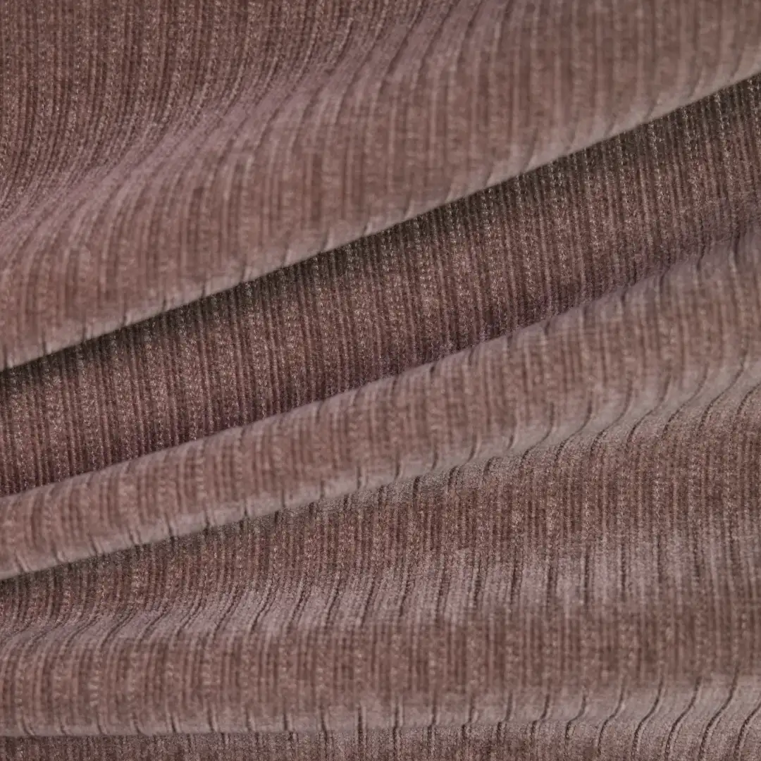 China Fabric for Pants,Suit Trouser,Blazer,Full-Zipper Cardigan ,Knitted Jacket ,Knitted Trousers  knitted Corduroy Knit Fabric Polyester Spandex Brown color buy from China wholesaler bulk order at wholesale price free worldwide shipping Alibaba