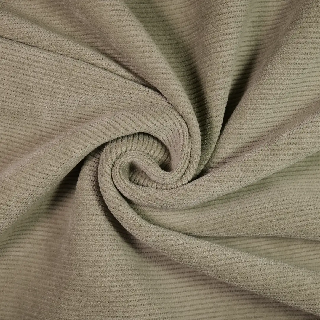 China Fabric for Pants,Blazer,Suit,Knitted Trousers  knitted Corduroy Knit Fabric Polyester Spandex LightGreen color buy from China wholesaler bulk order at wholesale price free worldwide shipping Alibaba