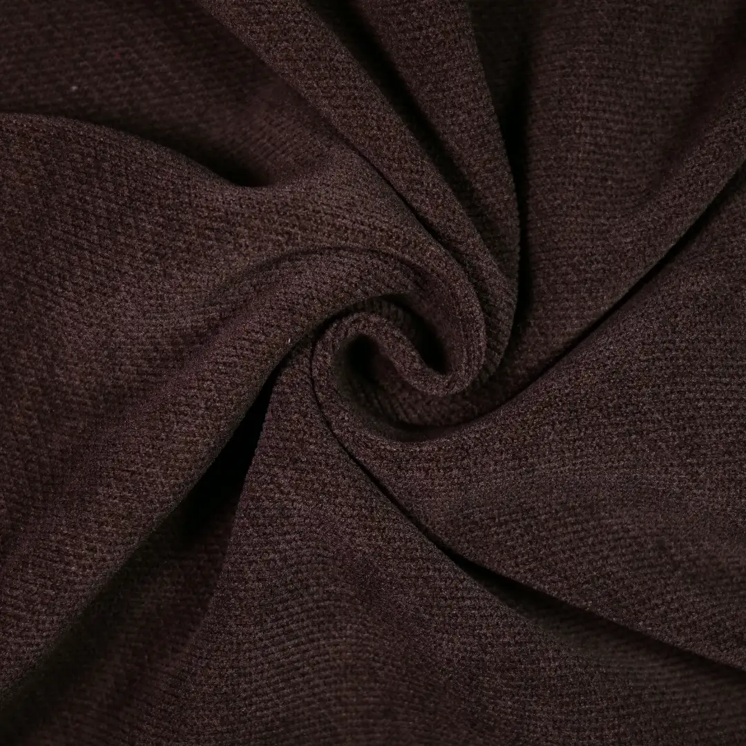 China Fabric for Pants,Knitted Jacket ,Knitted Trousers ,Over Shirt knitted Corduroy Knit Fabric Polyester Spandex Brown color buy from China wholesaler bulk order at wholesale price free worldwide shipping Alibaba