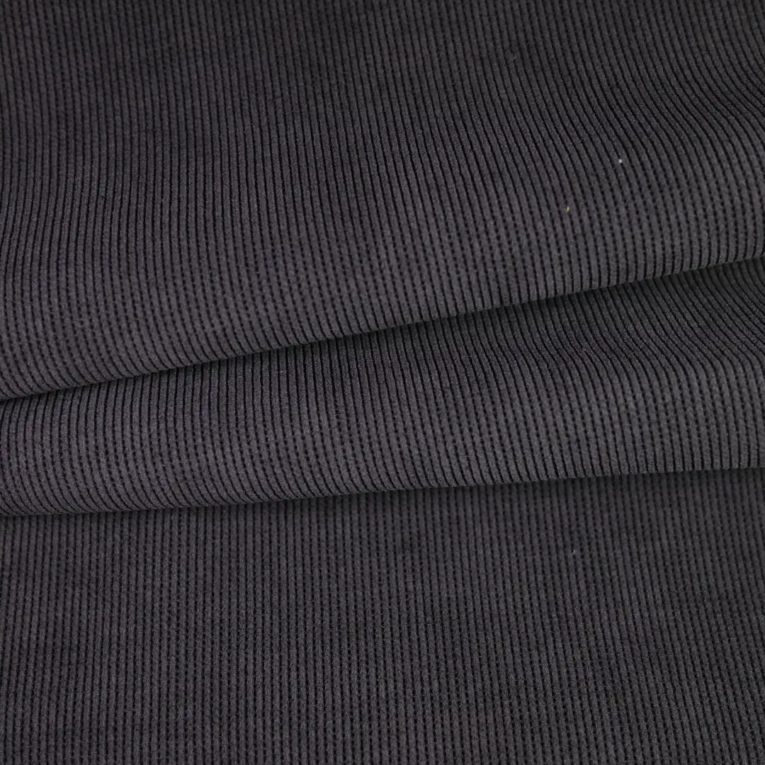 China Fabric for Pants,Blazer,Knitted Trousers ,Over Shirt knitted Corduroy Knit Fabric Polyester Spandex Gray color buy from China wholesaler bulk order at wholesale price free worldwide shipping Alibaba
