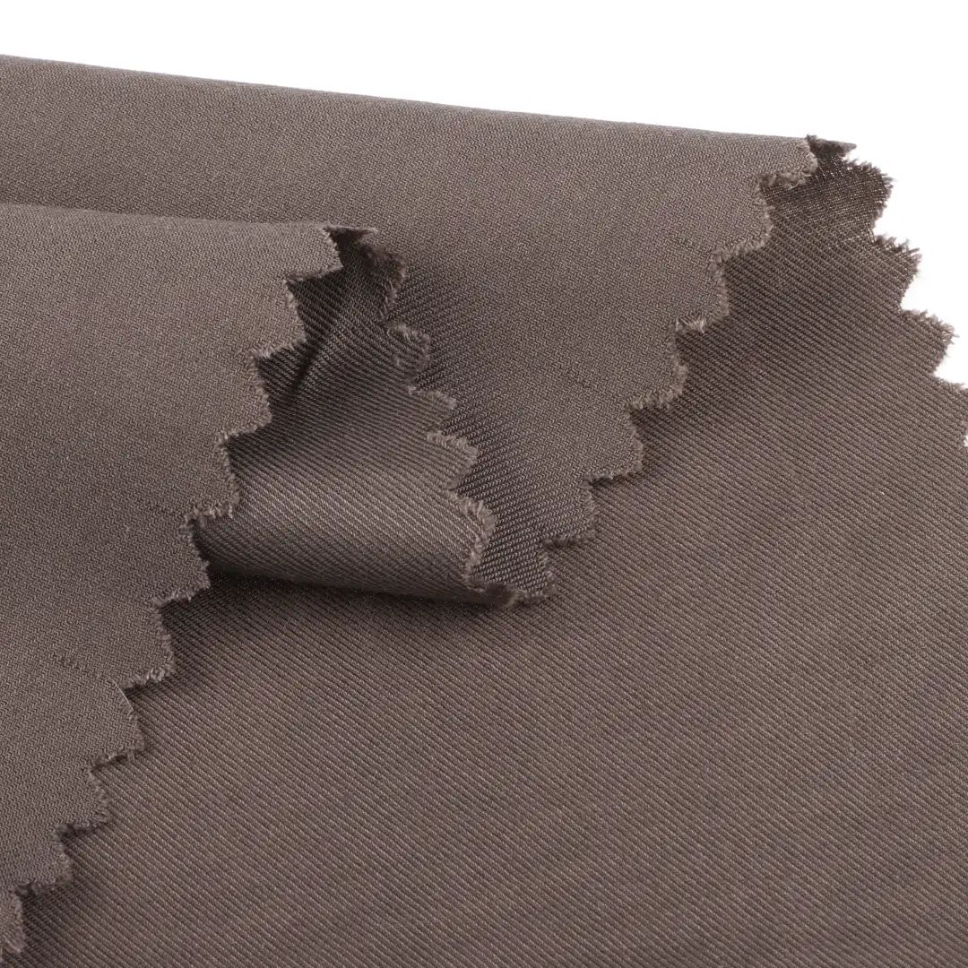 China Fabric for Shirt,Blouse,T-shirt  Tencel Twill Natural Woven Fabric Tencel Brown color buy from China wholesaler bulk order at wholesale price free worldwide shipping Alibaba