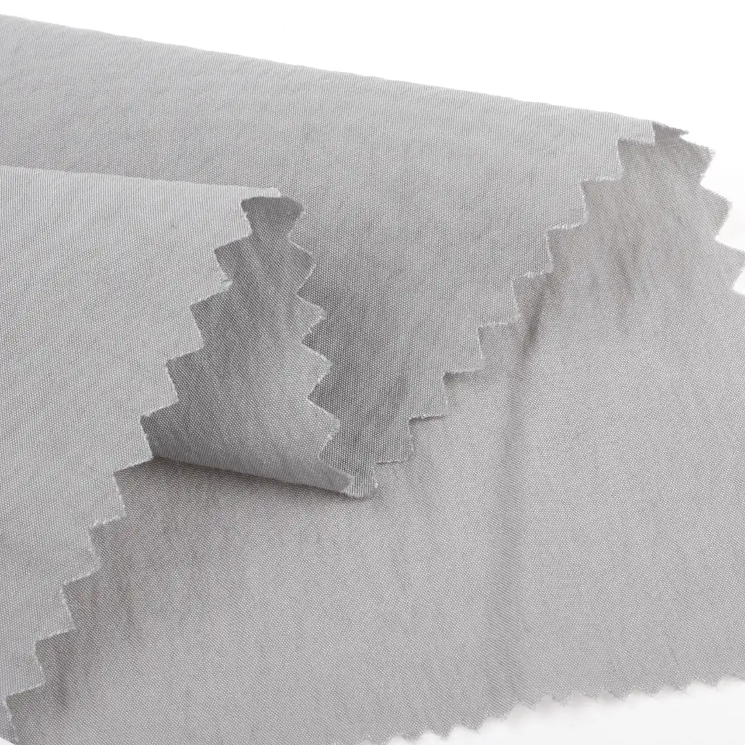 China Fabric for Shirt,Shorts,Skirt  Crepe Woven Blended Fabric Tencel Nylon light gray color buy from China wholesaler bulk order at wholesale price free worldwide shipping Alibaba
