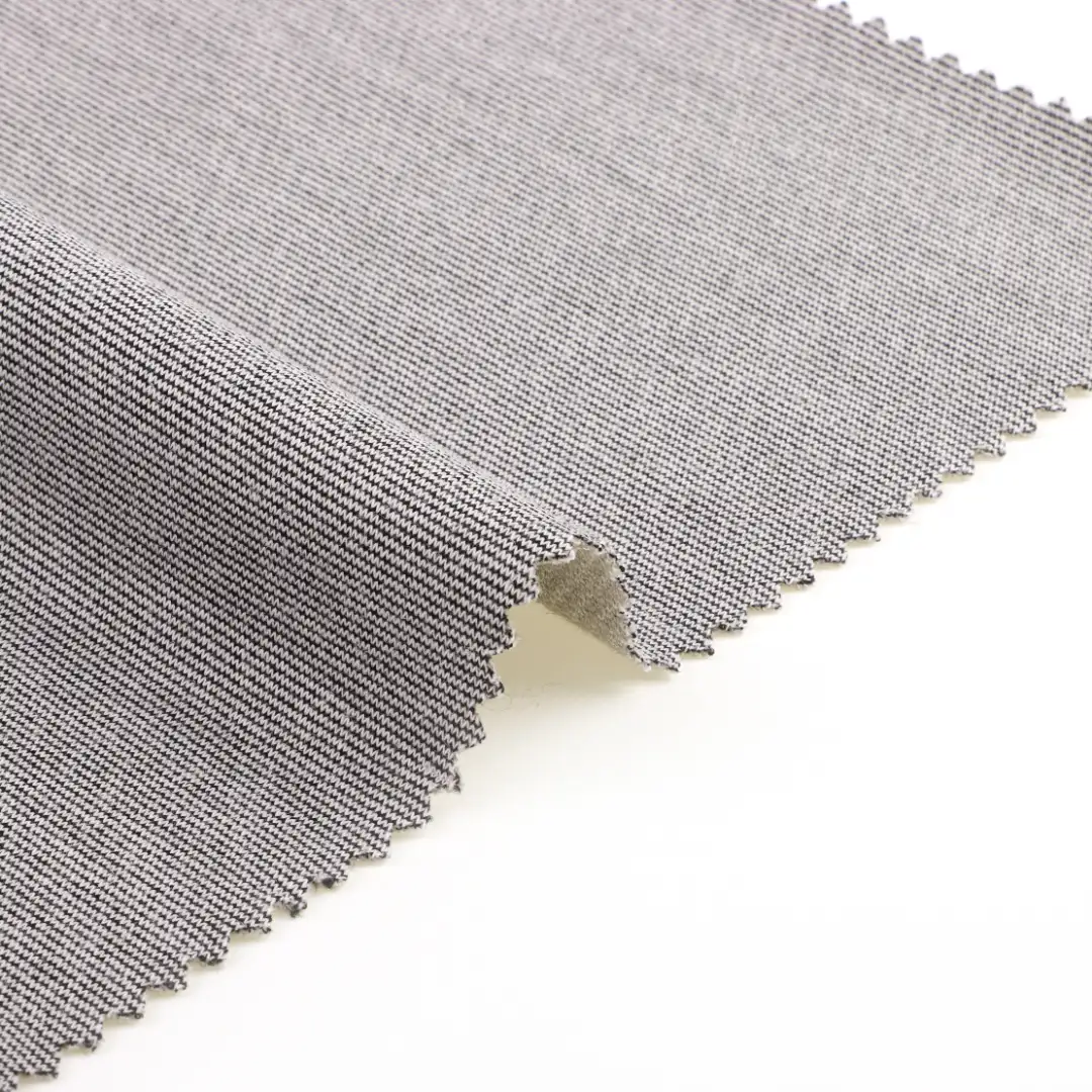 China Fabric for Polo T-shirt ,Sweatshirt Scuba Knit Fabric Wool Cotton Polyester Spandex Gray color buy from China wholesaler bulk order at wholesale price free worldwide shipping Alibaba