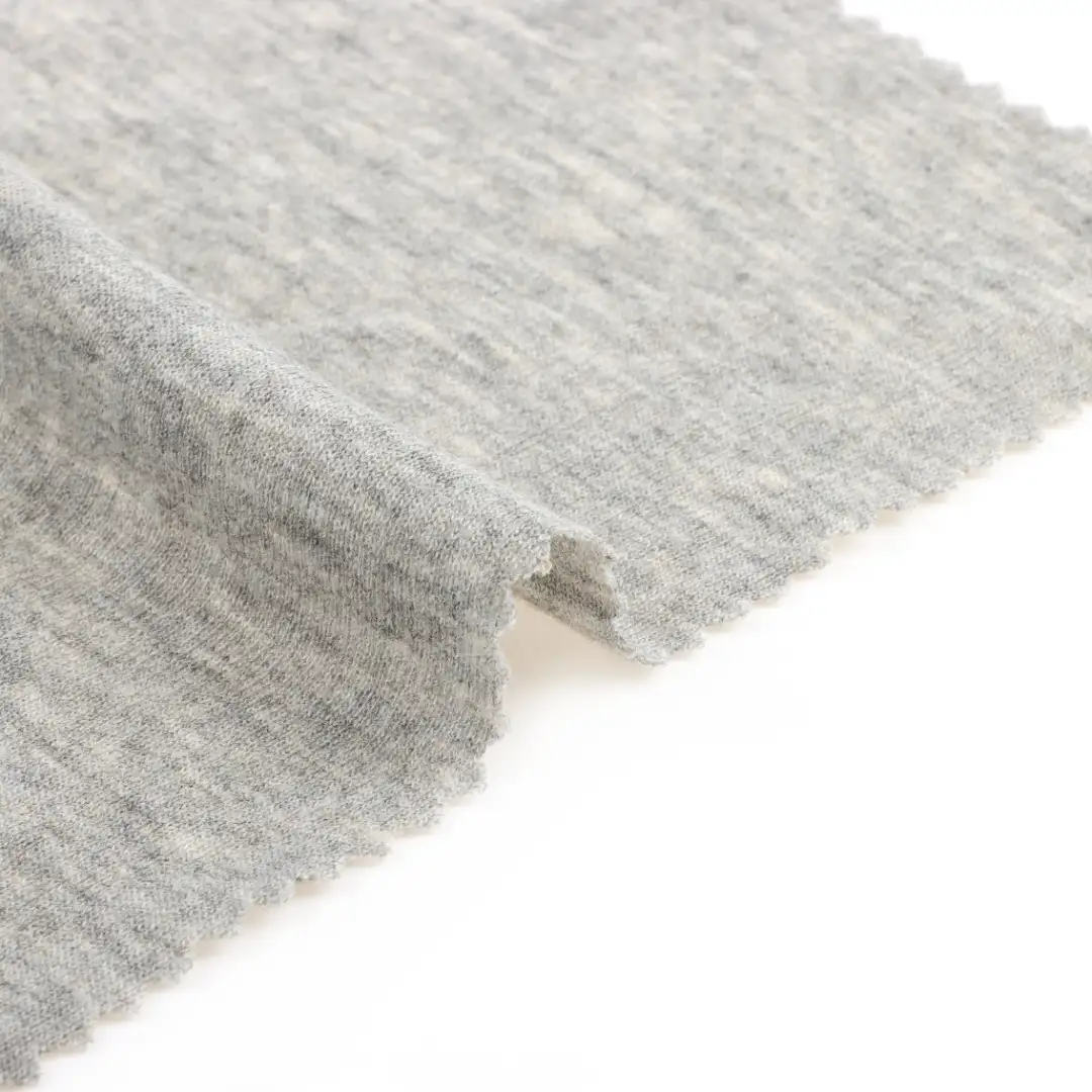 China Fabric for T-Shirt,Tank Top,Ladies Vest ,Men’s Vest  Single Jersey Knit Fabric Acrylic Wool Gray color buy from China wholesaler bulk order at wholesale price free worldwide shipping Alibaba