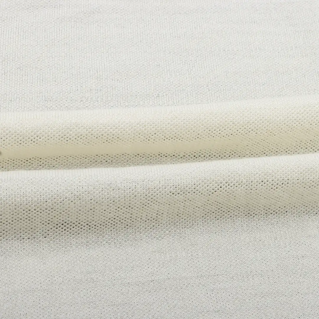China Fabric for T-Shirt,Polo Shirt,Tank Top Birdeye Mesh Knit Fabric Wool cream-coloured color buy from China wholesaler bulk order at wholesale price free worldwide shipping Alibaba