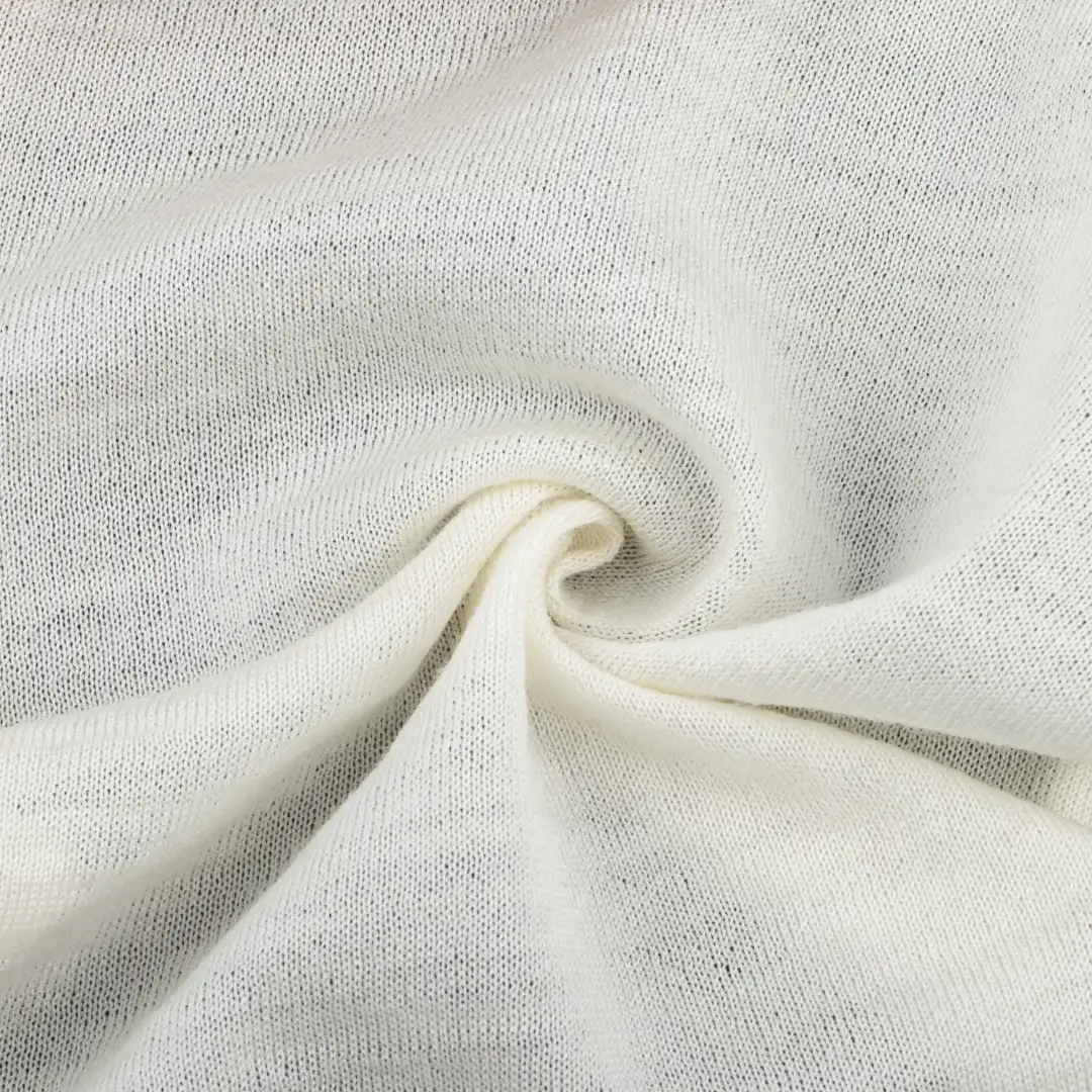 China Fabric for T-Shirt,Tank Top,Men’s Vest ,Polo T-shirt  Single Jersey Knit Fabric Merino Wool cream-coloured color buy from China wholesaler bulk order at wholesale price free worldwide shipping Alibaba