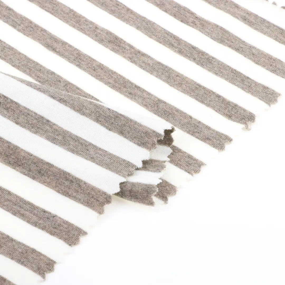 China Fabric for Crop Top,Men’s Vest ,T-shirt ,Polo T-shirt  Single Jersey Knit Fabric Lyocell Viscose Acrylic Wool Spandex Beige and brown color buy from China wholesaler bulk order at wholesale price free worldwide shipping Alibaba