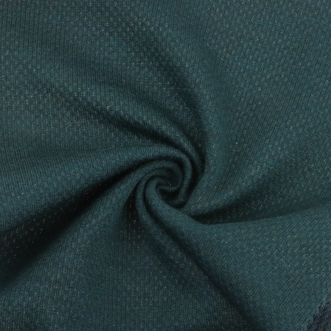 China Fabric for T-Shirt,Polo Shirt,Ladies Vest ,Men’s Vest  Birdeye Mesh Knit Fabric Polypropylene（PP) Wool Atrovirens color buy from China wholesaler bulk order at wholesale price free worldwide shipping Alibaba