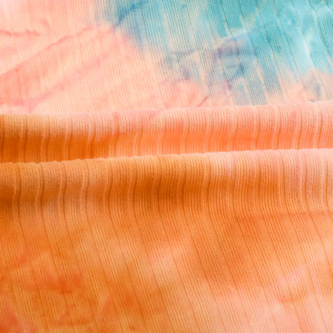 China Fabric for T-Shirt,Tank Top,Crop Top Rib Knit Fabric Polyester Spandex neon colors color buy from China wholesaler bulk order at wholesale price free worldwide shipping Alibaba