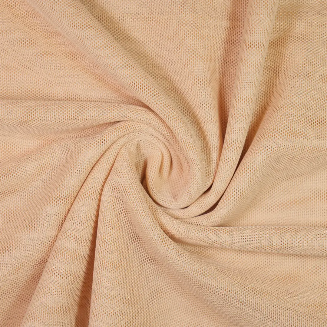 China Fabric for Interlining Mesh Knit Fabric Polyester Spandex Yellow color buy from China wholesaler bulk order at wholesale price free worldwide shipping Alibaba